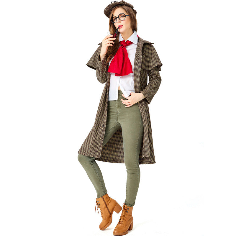 Halloween Adult Female Sherlock Holmes Pixel Costumes