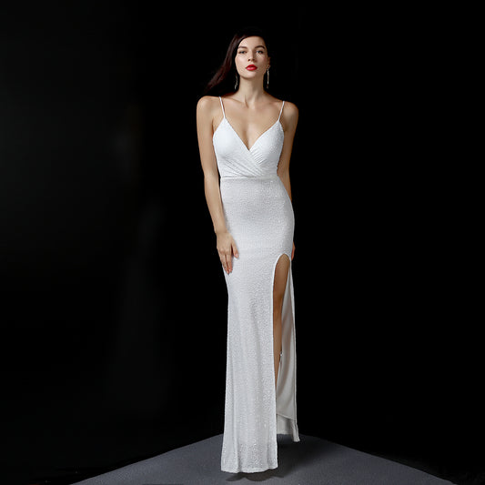 Party Sexy Long Slimming Toast Performance Wedding Dresses