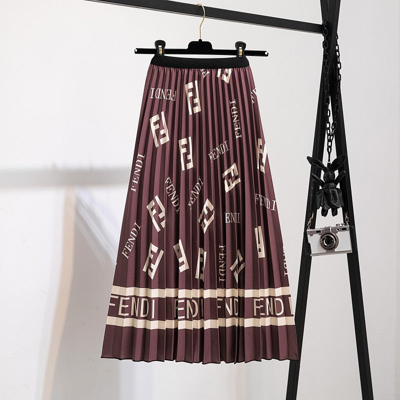 Women's Fashion Trendy Innovative Pleated Mid-length Skirts