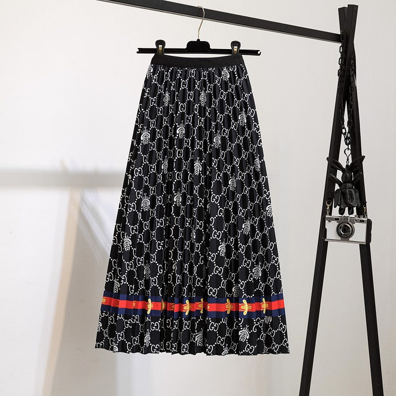 Women's Fashion Trendy Innovative Pleated Mid-length Skirts