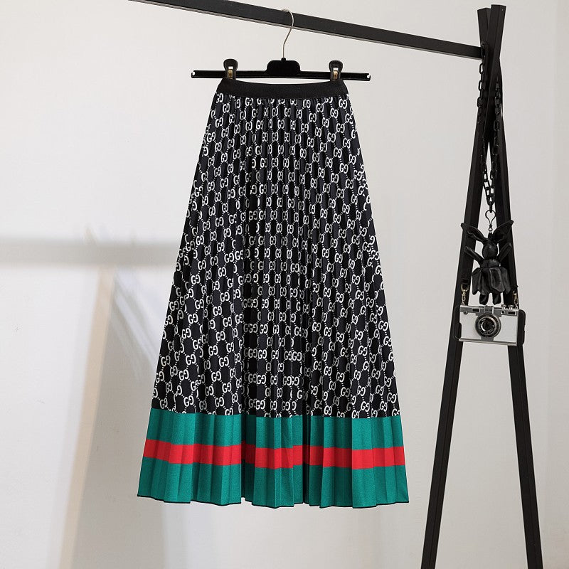 Women's Fashion Trendy Innovative Pleated Mid-length Skirts