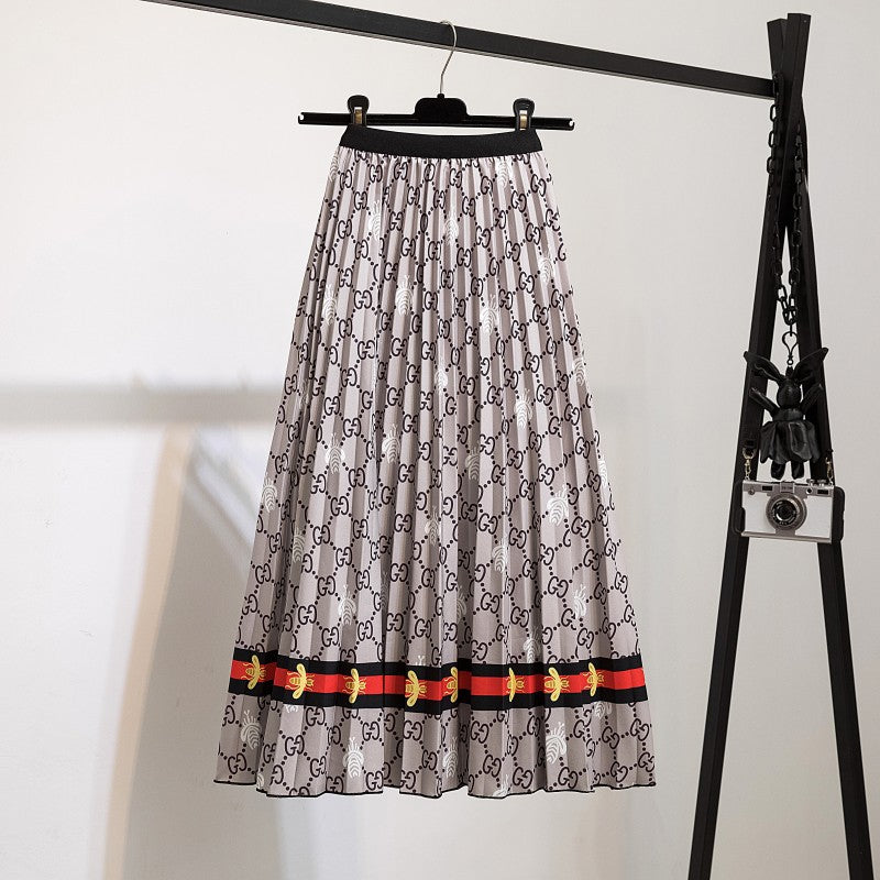 Women's Fashion Trendy Innovative Pleated Mid-length Skirts