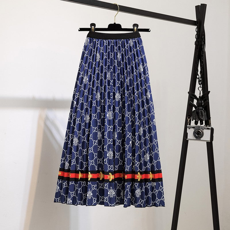 Women's Fashion Trendy Innovative Pleated Mid-length Skirts