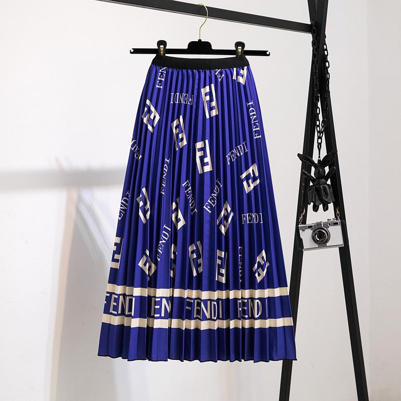 Women's Fashion Trendy Innovative Pleated Mid-length Skirts