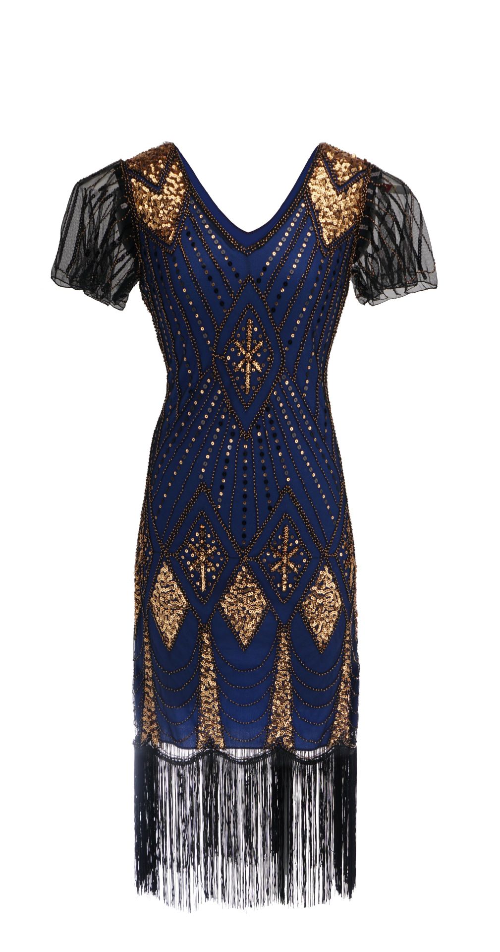 Attractive Trendy Sequined Dress Retro Sequins Evening Dresses