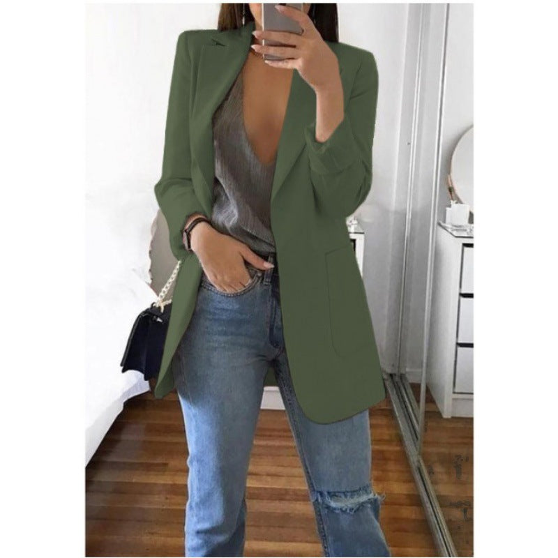 Women's Cool Fashion Polo Collar Graceful Blazers