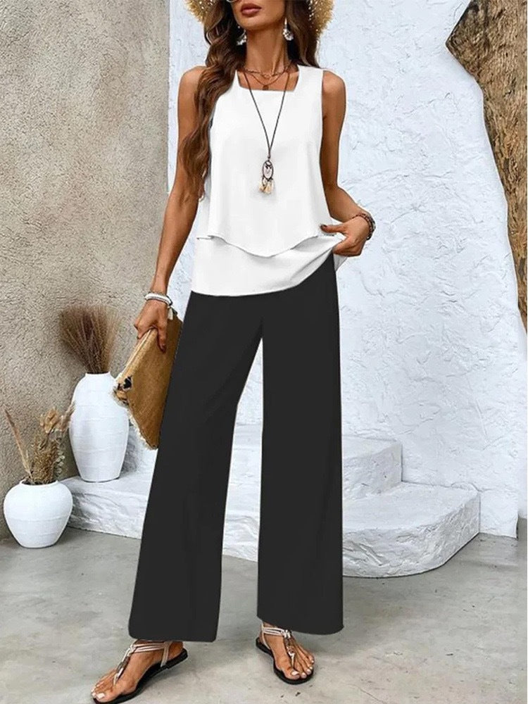 Women's Slouchy Durable Classy Cool Sleeveless Pants