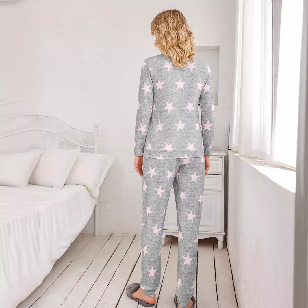 Women's Customized One-piece Printed Two-piece Home Suits