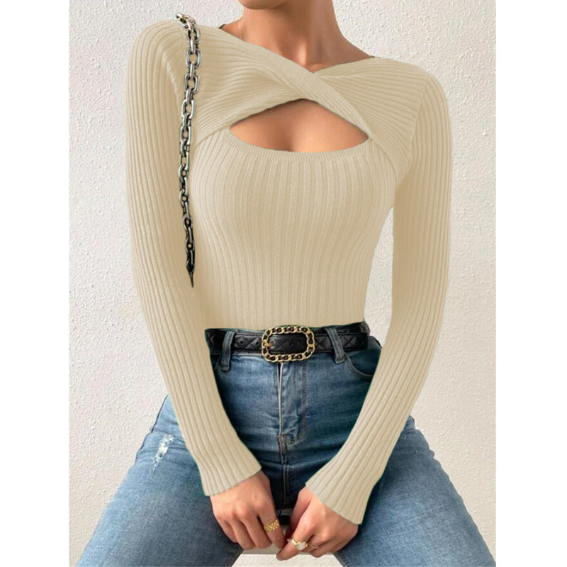 Women's Popular New Irregular Twisted Pullover Sweaters