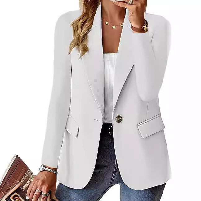 Women's Autumn Long Sleeve Solid Color Small Blazers