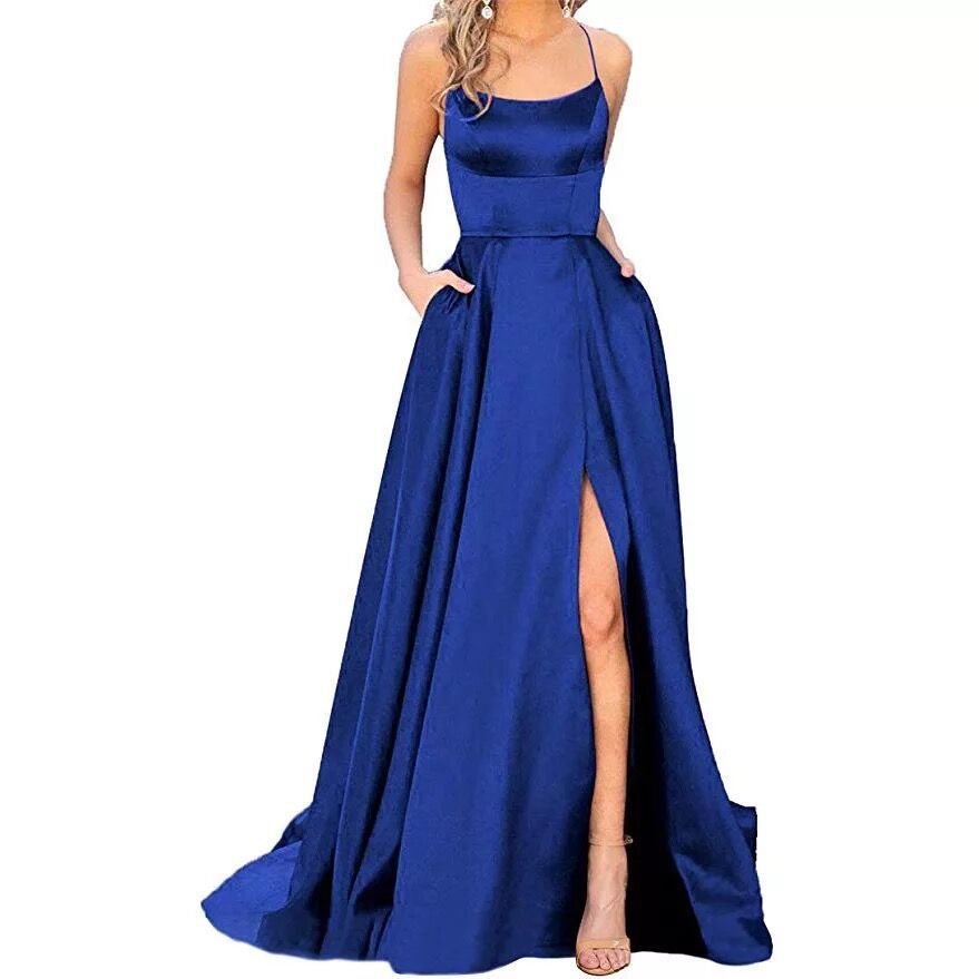 Dress Long Slimming Shoulder Hollow Girlfriends Evening Dresses