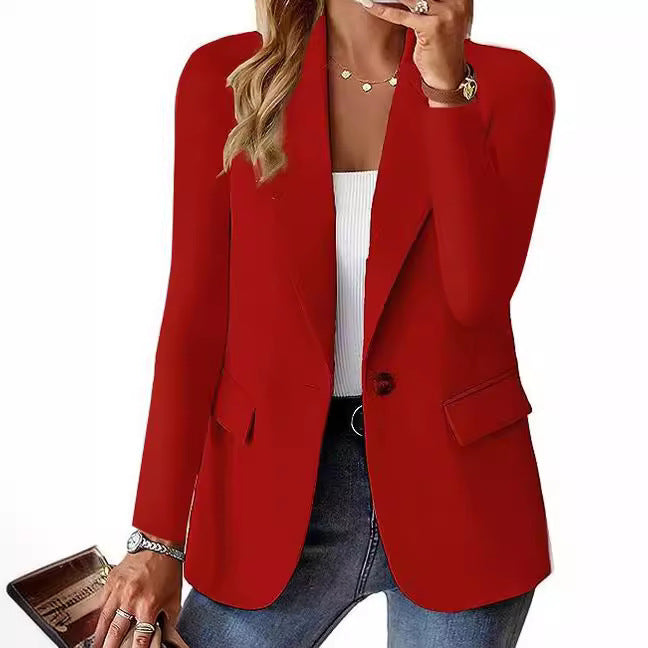 Women's Autumn Long Sleeve Solid Color Small Blazers