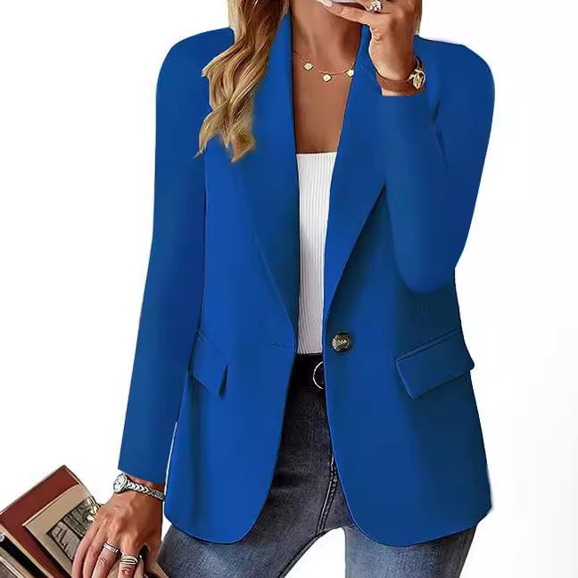 Women's Autumn Long Sleeve Solid Color Small Blazers