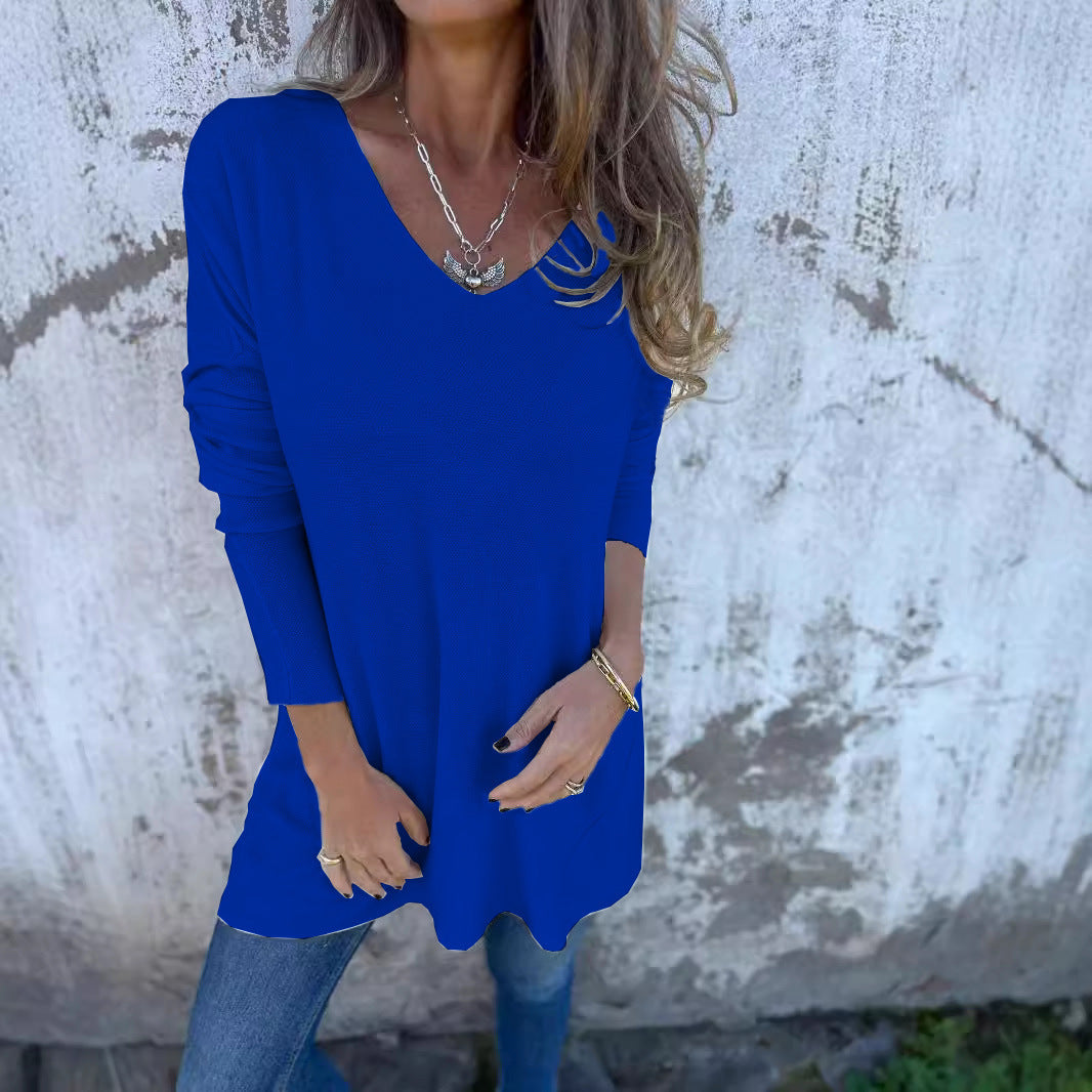 Women's Creative Innovative Solid Color Loose Blouses