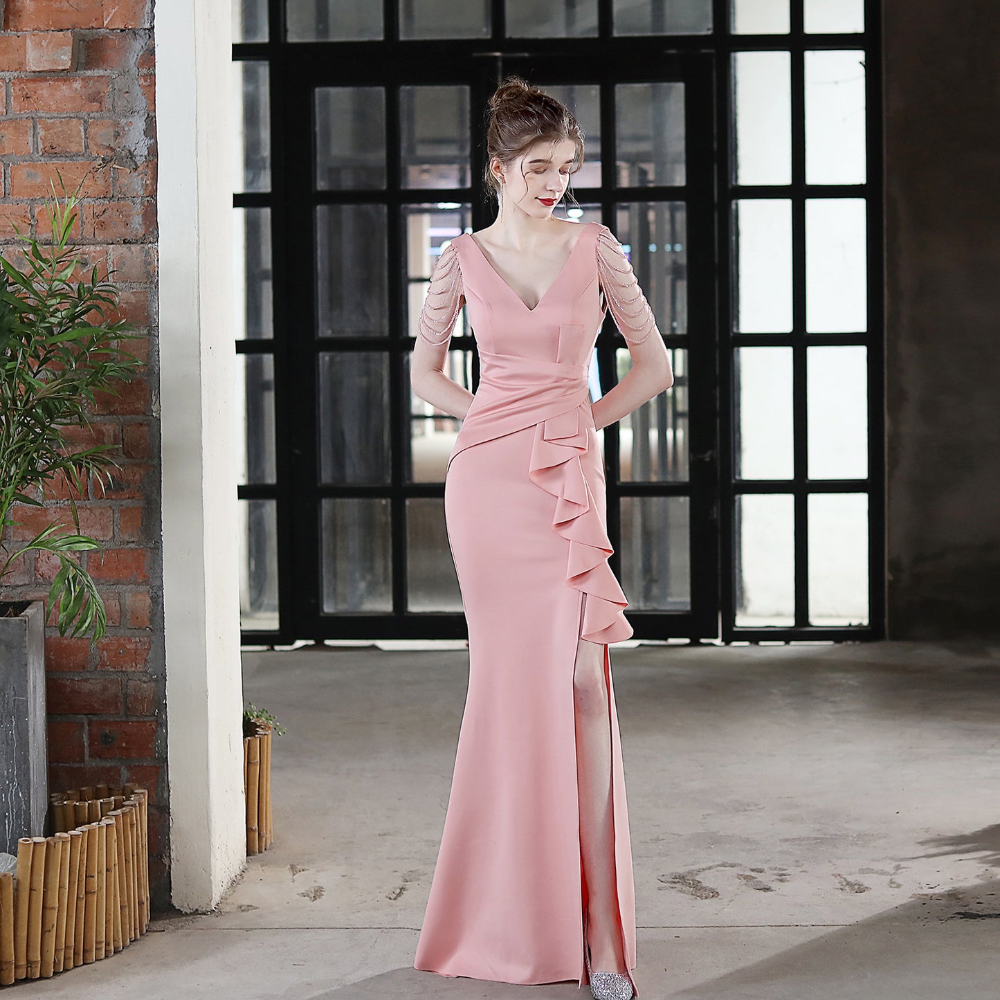 Long Sling Appreciation Dinner Fishtail Car Evening Dresses