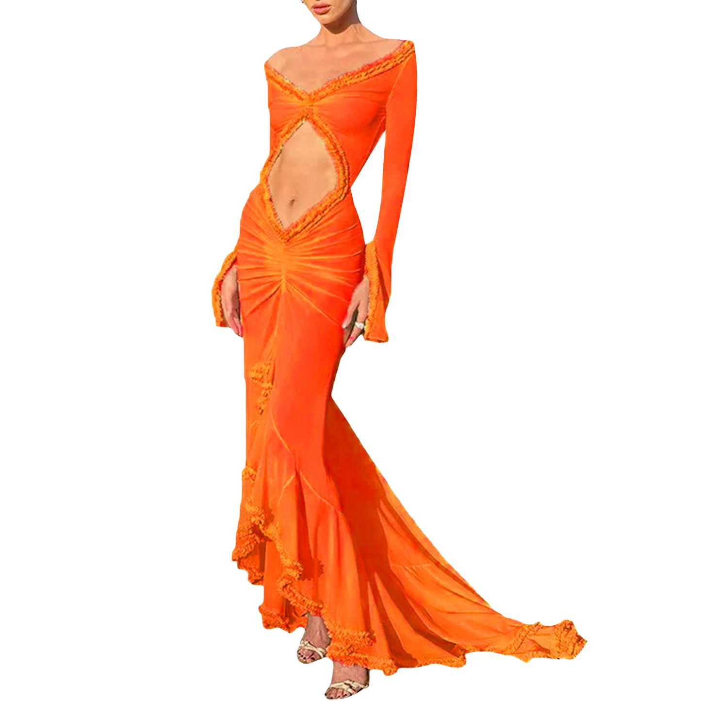 Style High Sense Temperament Goddess Slim Evening Dresses