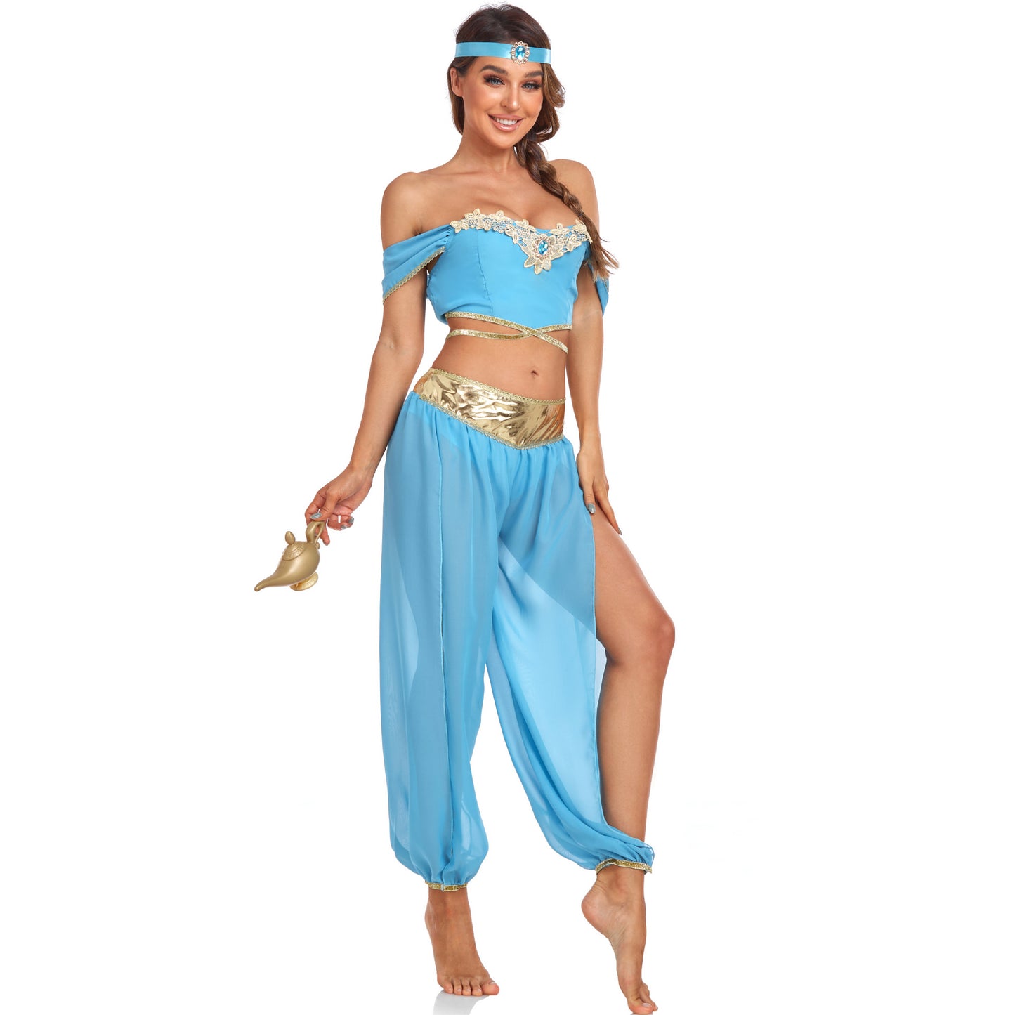 Sexy Lamp Of Aladdin Princess Jasmine Dress Festival Party Costumes