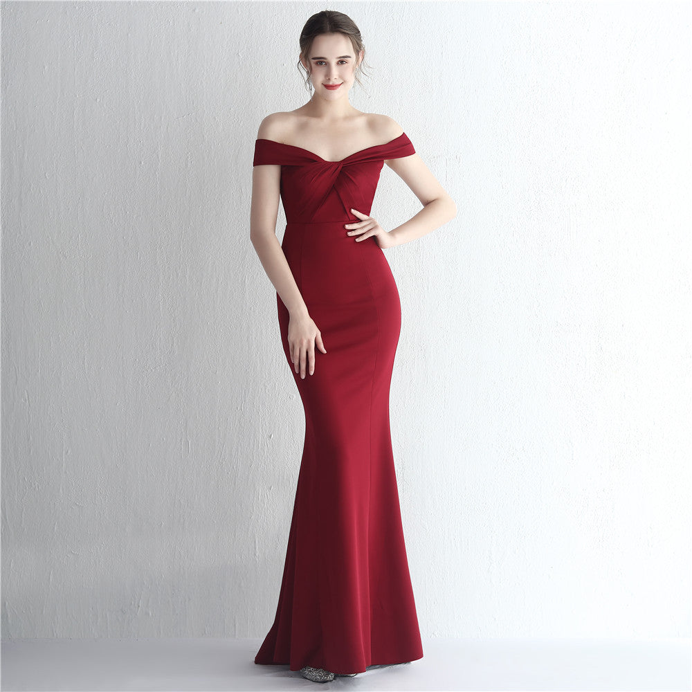 Long Dinner Party Slimming Fishtail Car Evening Dresses