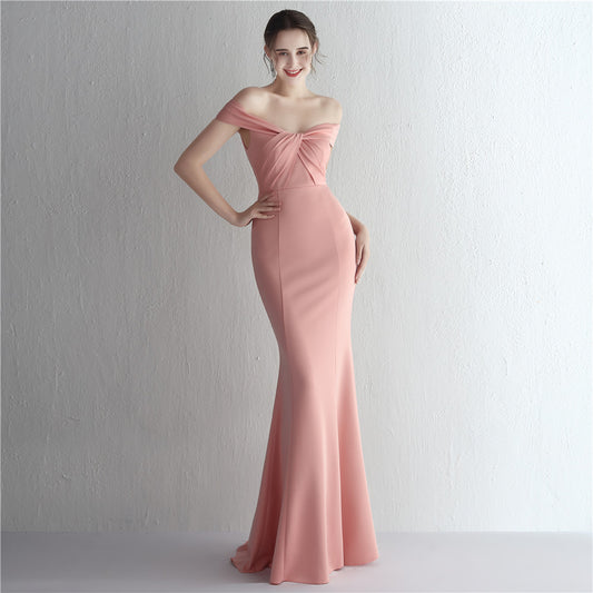 Long Dinner Party Slimming Fishtail Car Evening Dresses