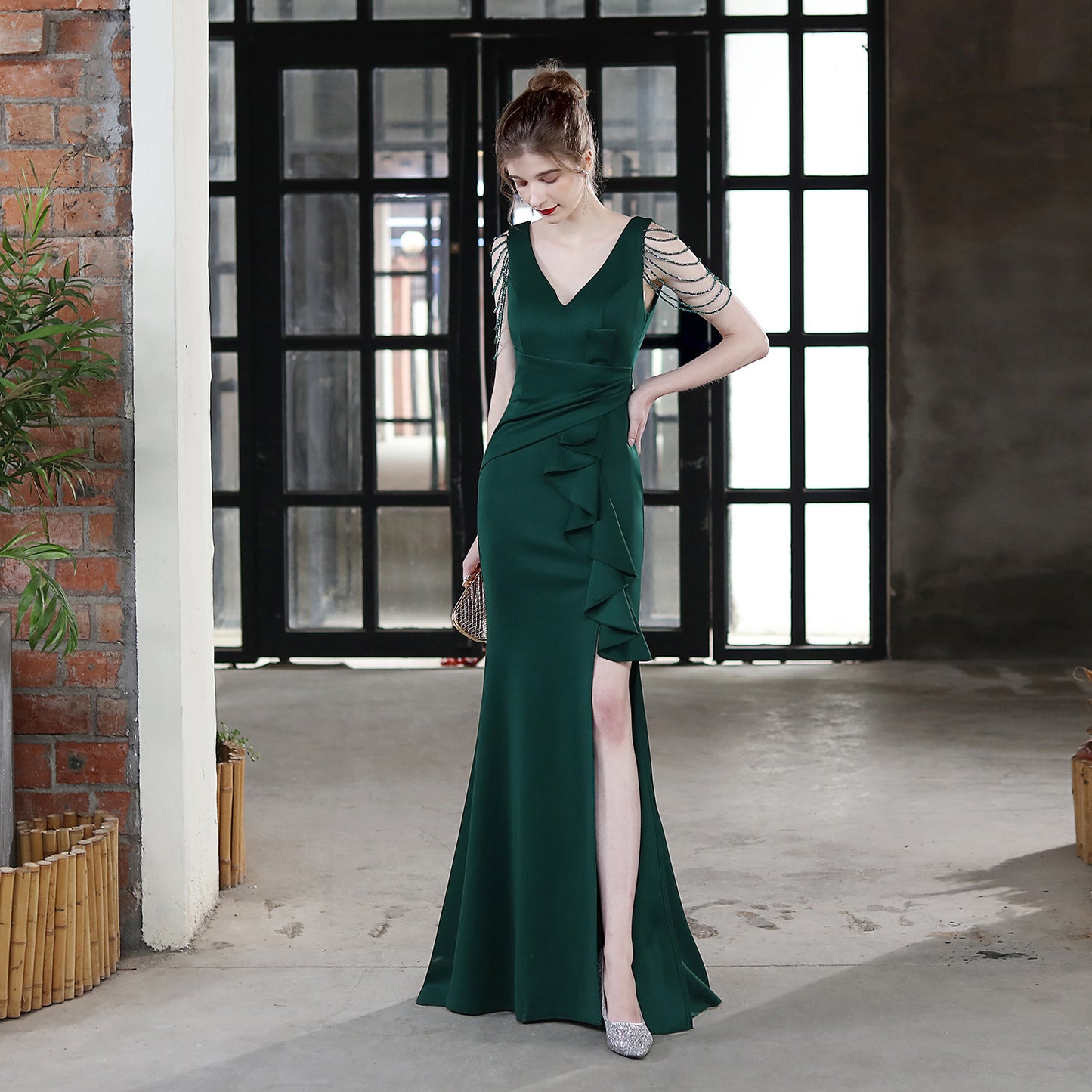 Long Sling Appreciation Dinner Fishtail Car Evening Dresses