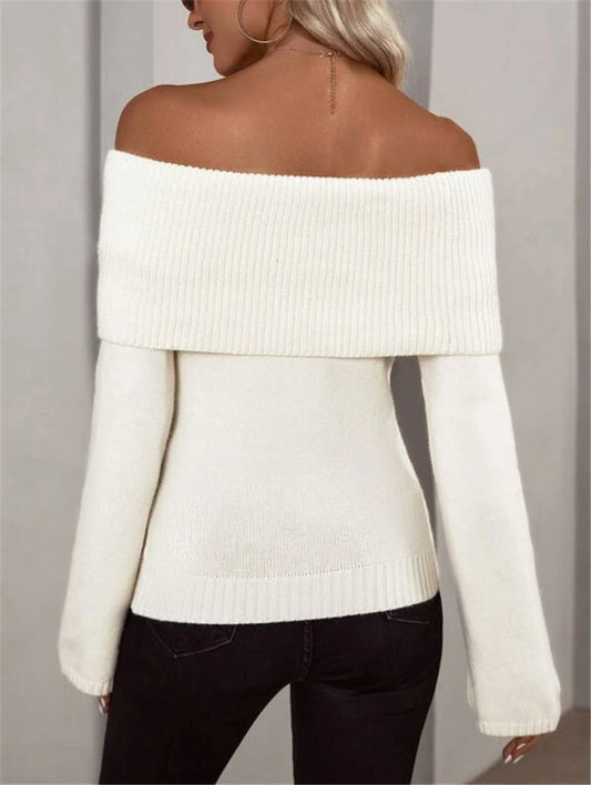 Women's Slim Fit Fashion Sexy Knitted Long Sweaters