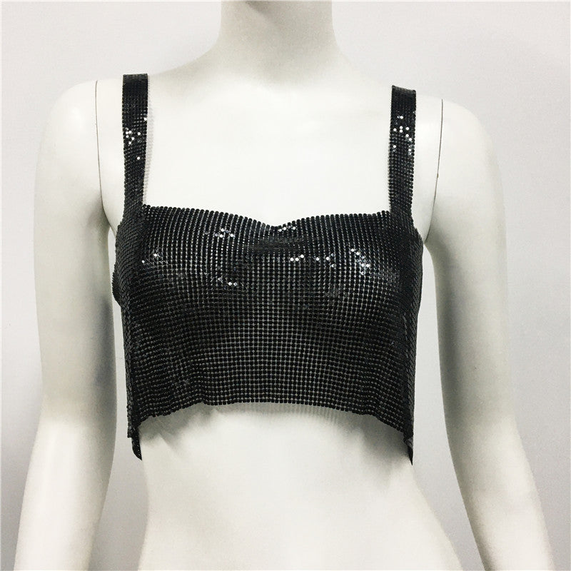 Women's Metal Strap Sexy Hot Fashion Tops