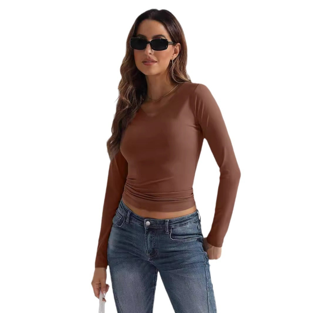 Cool New Popular Long Sleeve T-shirt Blouses