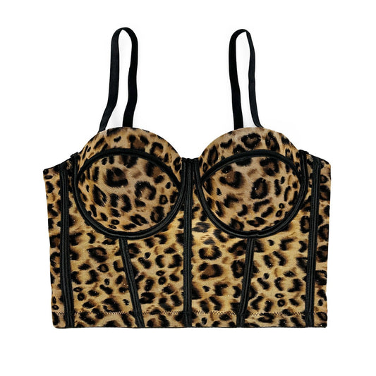 Bra Leopard Print Hot Sexy Inner Wear Tops