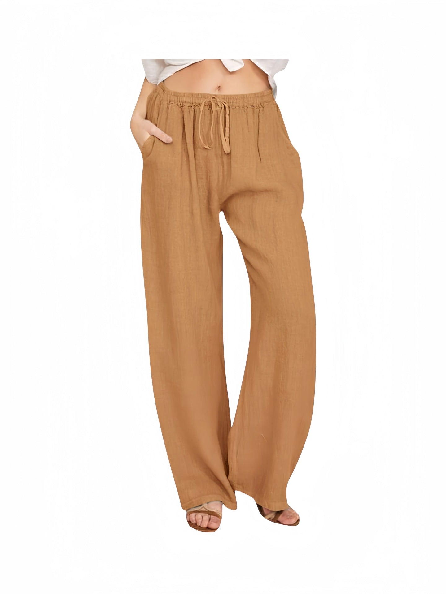 Women's Summer Wide Leg Drawstring Loose With Pants