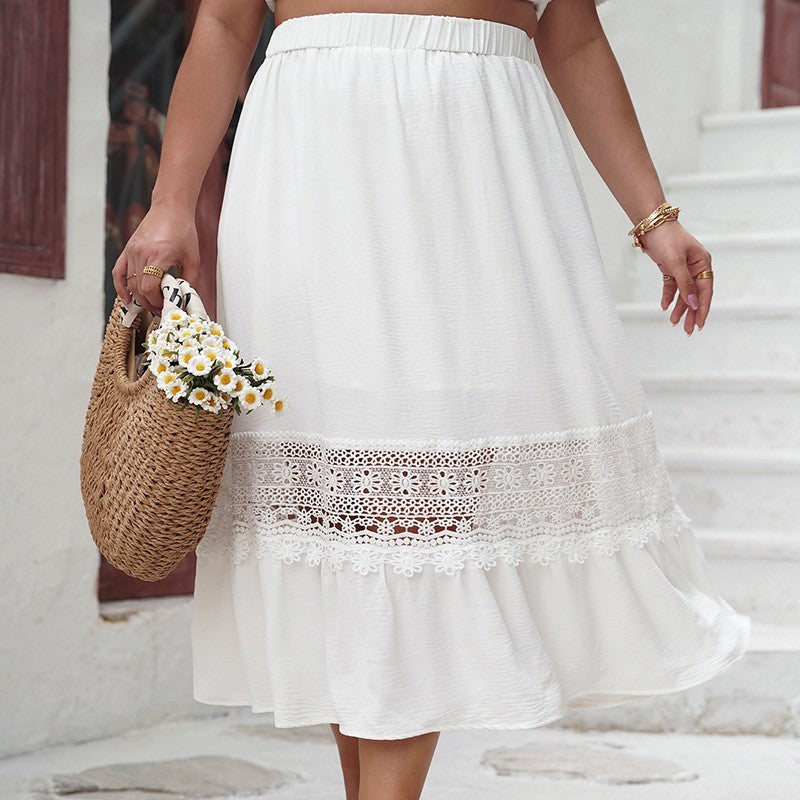 Casual Elegant High Waist Loose Long Skirts