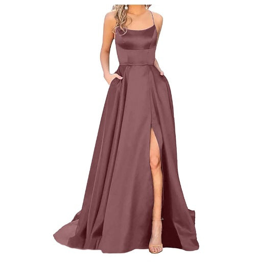 Dress Long Slimming Shoulder Hollow Girlfriends Evening Dresses