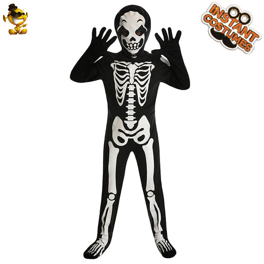 Children's Halloween Little White Ghost Bone Stage Costumes