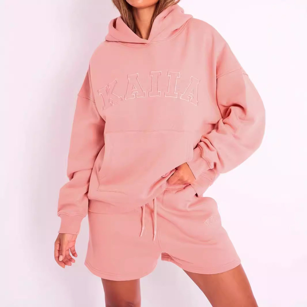 Fashion Sports Comfortable Embroidered Hooded Fleece Sweaters