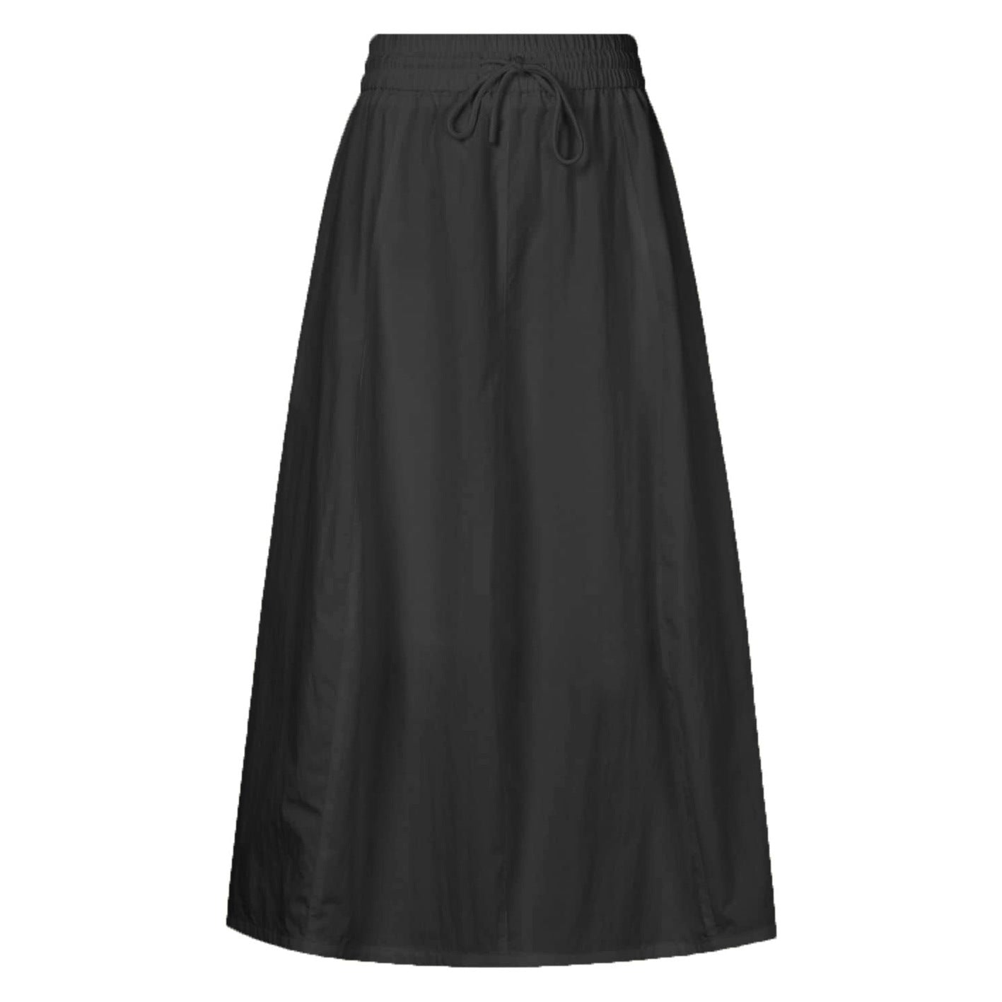 Women's Cotton Pocket High Waist Slit Dress Skirts