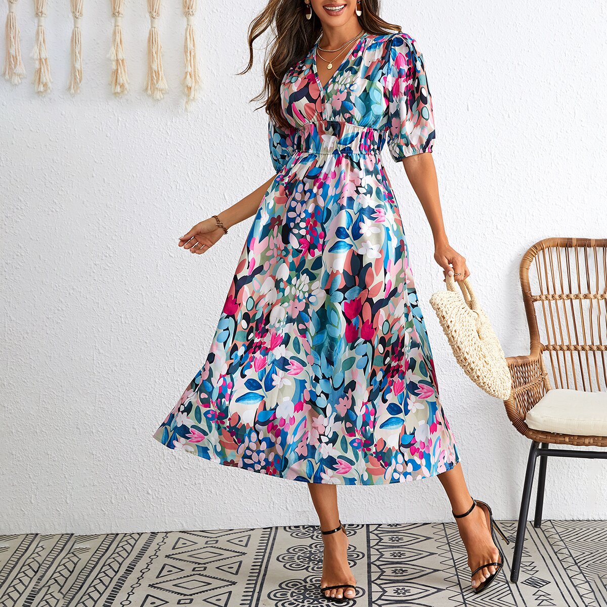 Women's Classy Durable Fashion Printed Dress Dresses