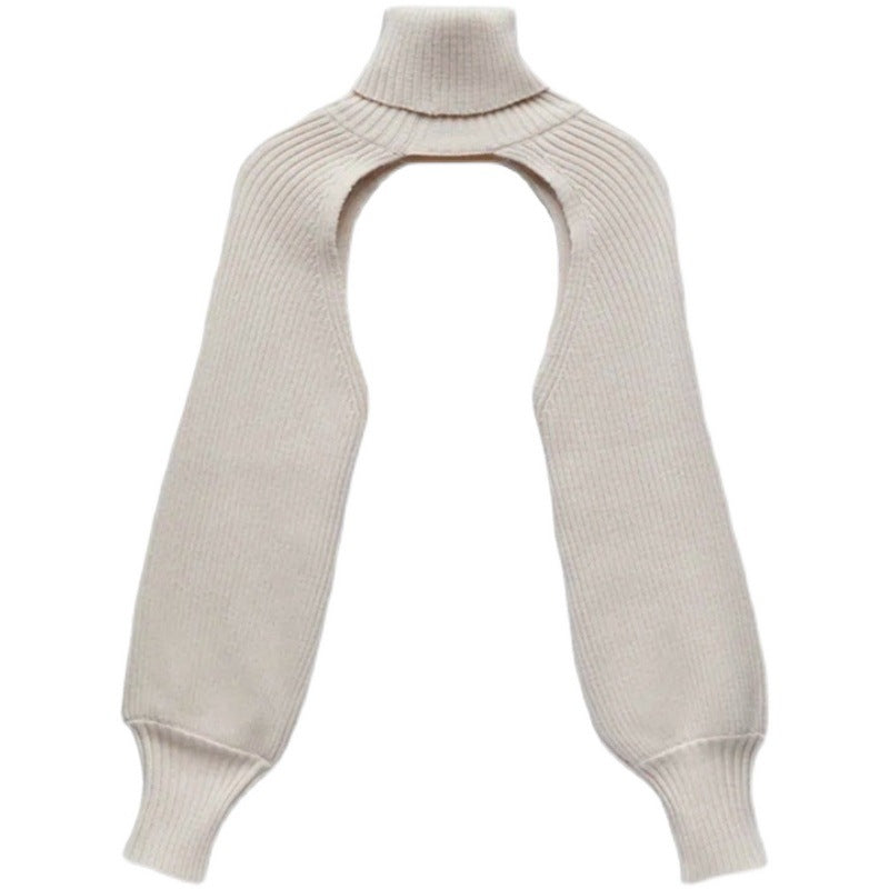 Women's Lantern Sleeve Turtleneck Woolen Oversleeve Solid Sweaters