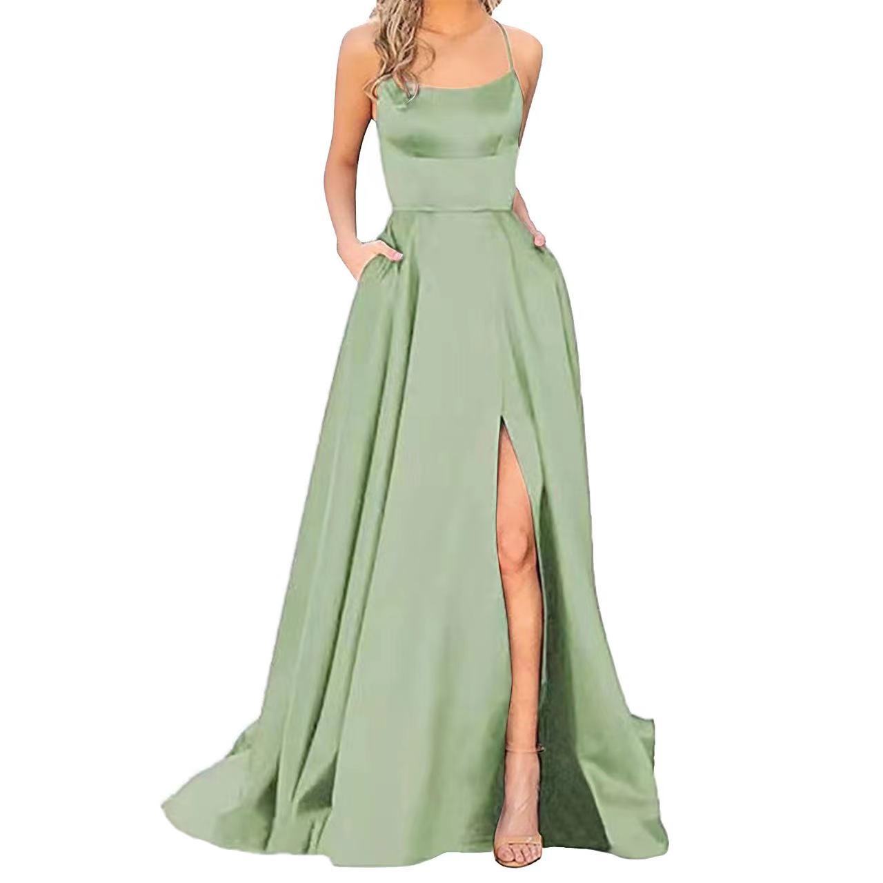 Dress Long Slimming Shoulder Hollow Girlfriends Evening Dresses