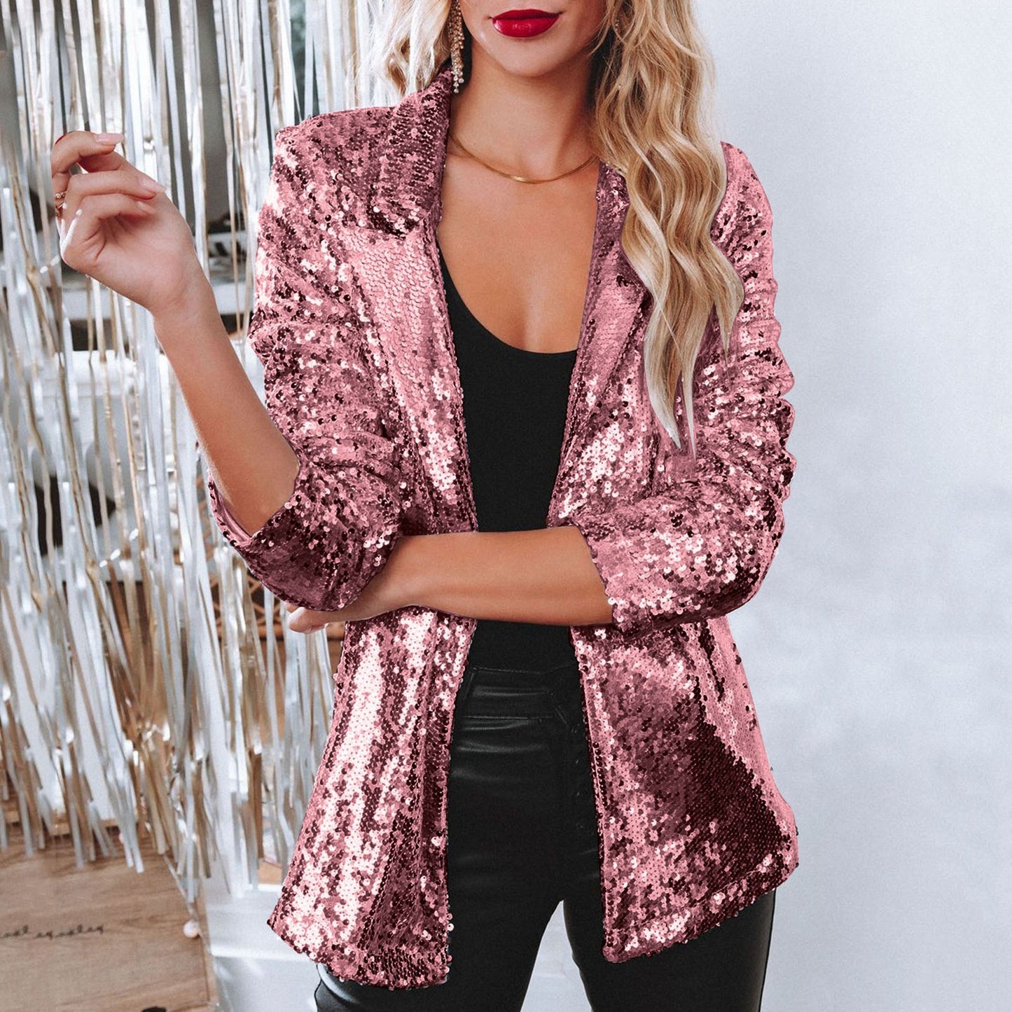 Women's Small Commute Style Lapel Long Sleeve Blazers