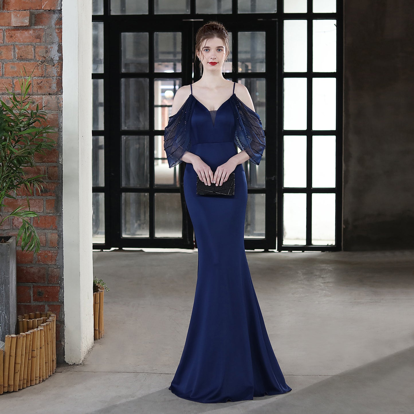 Bride Long Sling Appreciation Dinner Fishtail Evening Dresses