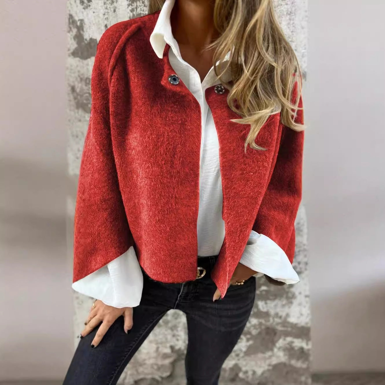 Fashion Comfortable Creative Cashmere Long Sleeve Coats