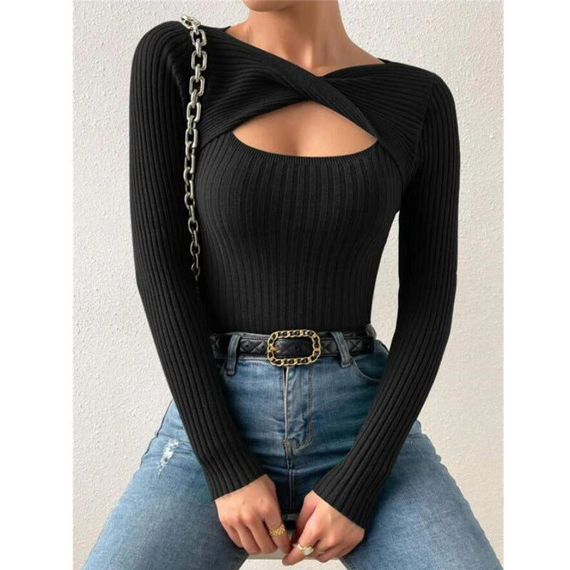 Women's Popular New Irregular Twisted Pullover Sweaters