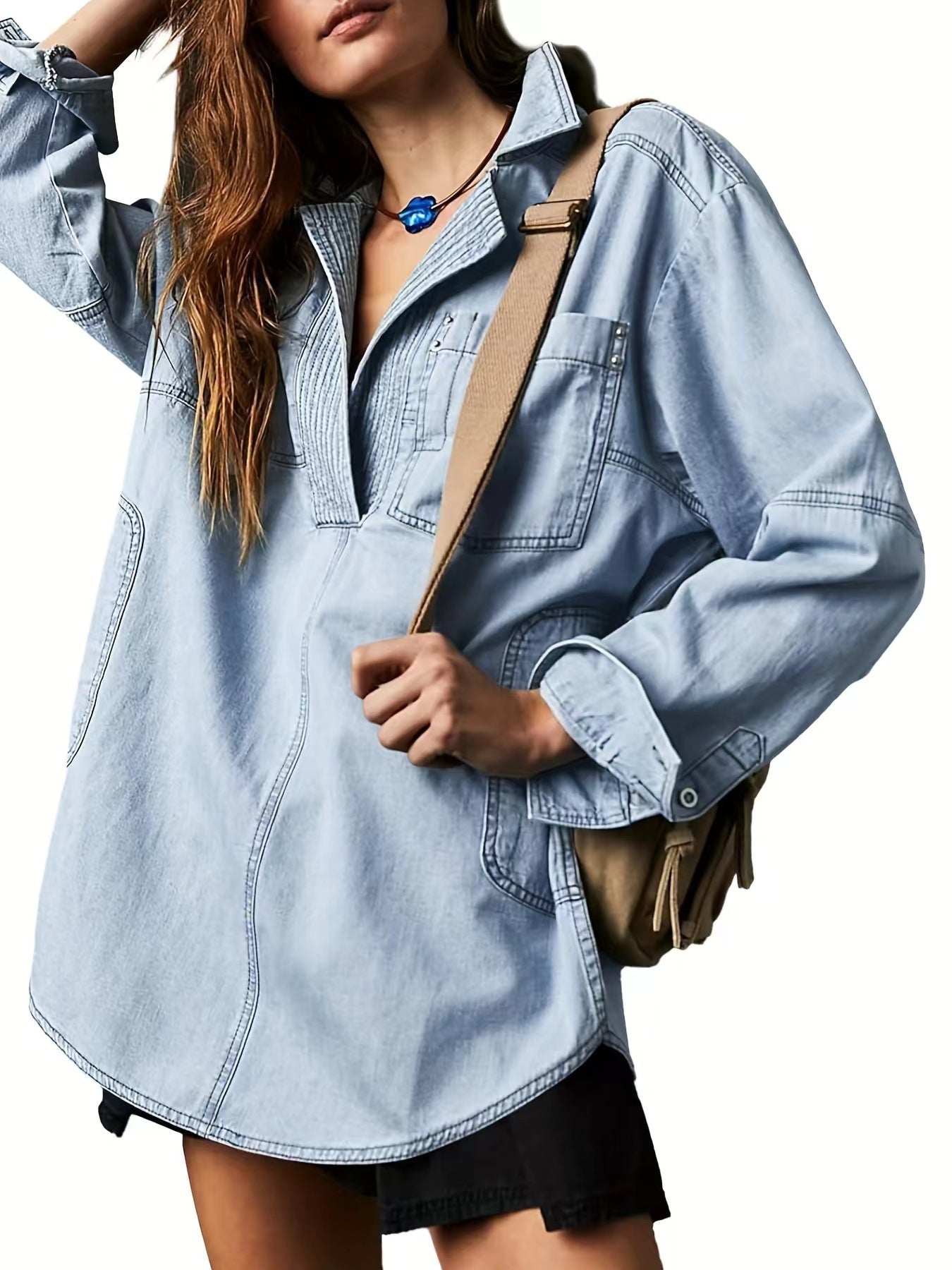 Stylish Denim Long-sleeved Fashion Design Casual Jackets