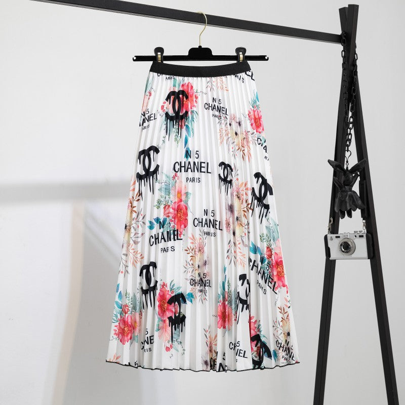 Women's Fashion Trendy Innovative Pleated Mid-length Skirts