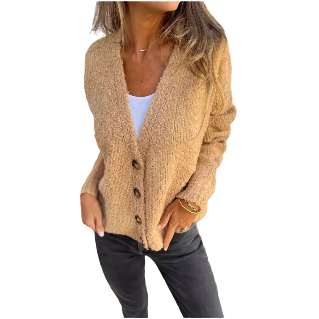 Women's Step-in Fashion Solid Color Knitted For Sweaters