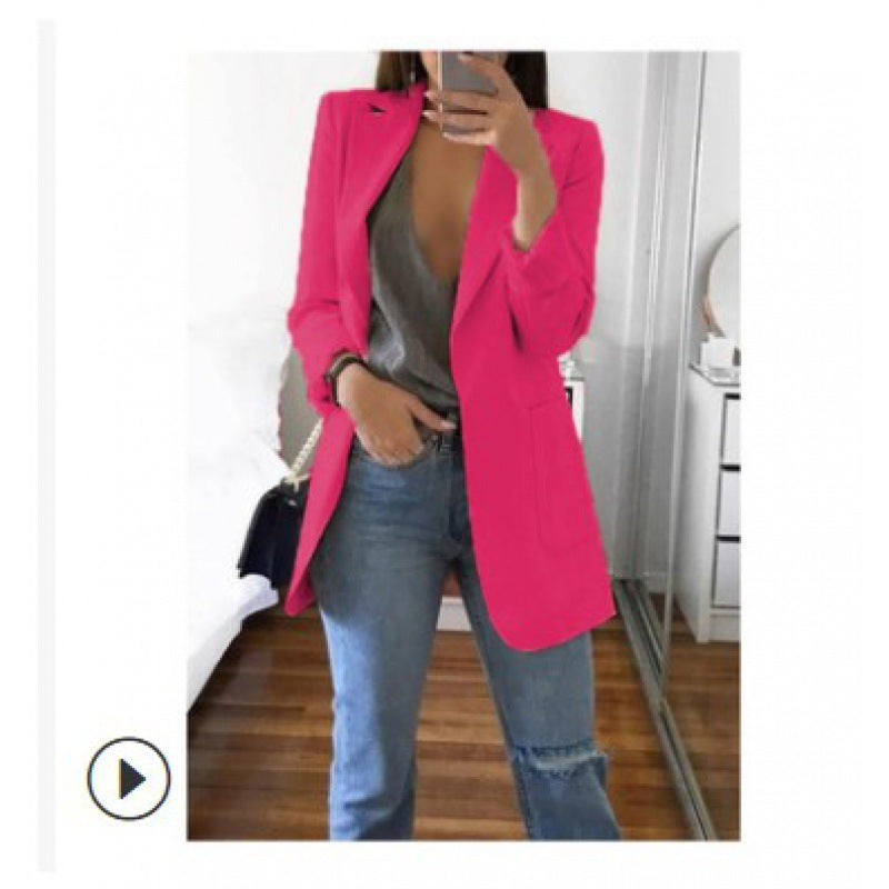 Women's Cool Fashion Polo Collar Graceful Blazers