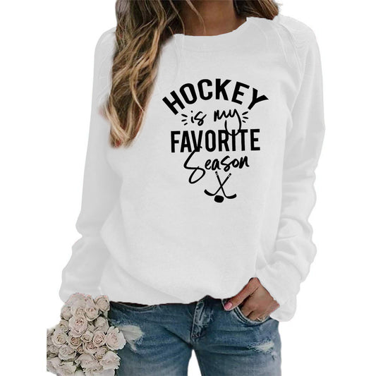 Printed Crew Neck European Big Loose Sweaters