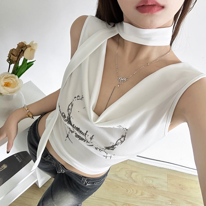 Women's Swing Collar T-shirt Style Sweet Hot Tops