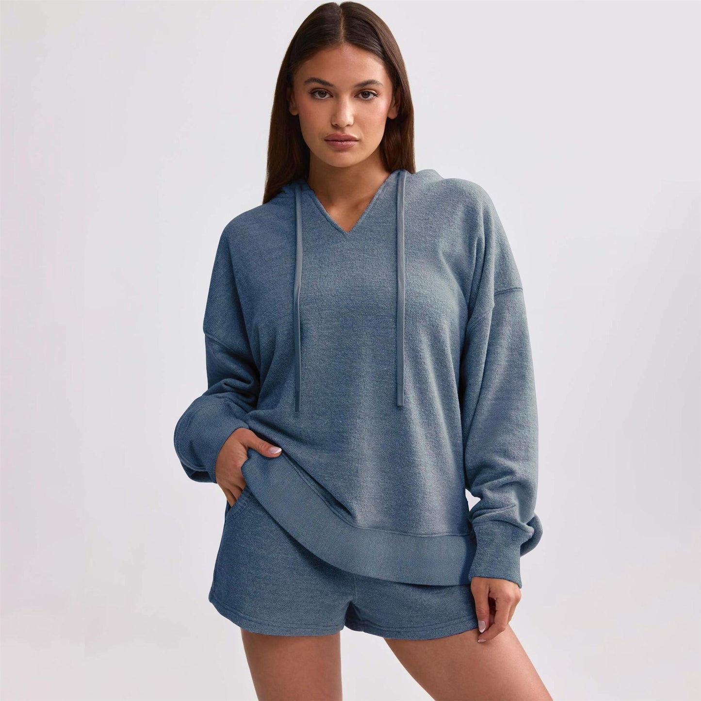 Women's Knitted Loose Long Sleeve Hooded Street Style Sweaters