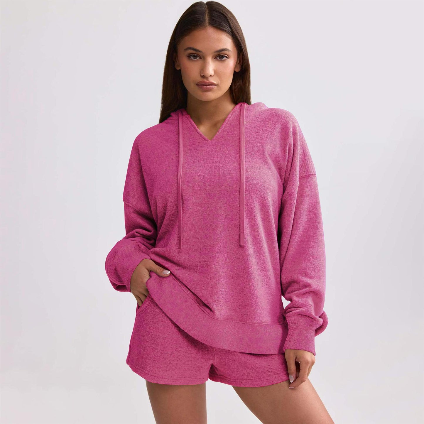 Women's Knitted Loose Long Sleeve Hooded Street Style Sweaters