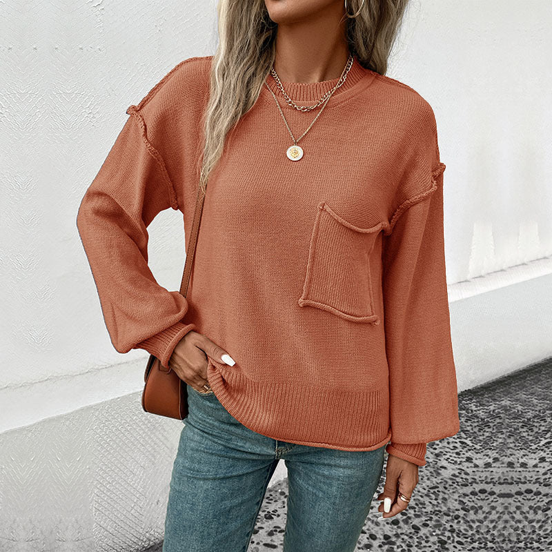 Women's Popular Fashion Wear Long Sleeve Solid Sweaters